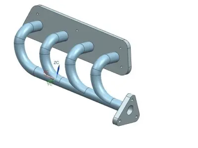 Multi stage pipe Free 3D model