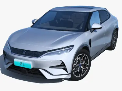 2024 BYD SongL EV AWD Low-poly 3D model