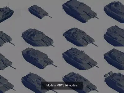 Modern MBT 3D Model Pack