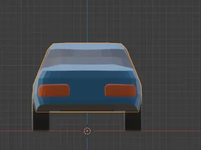 low poly car Free low-poly 3D model V2