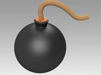 Classic bomb 3D model