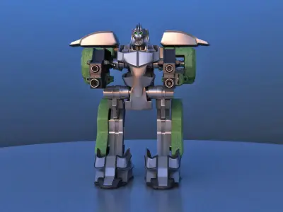 Jetpack Battle Robot 3D model