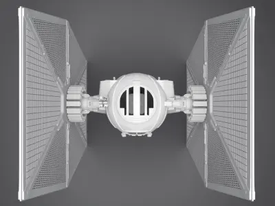 Tie Space Superiority Fighter Scale model  3D print model