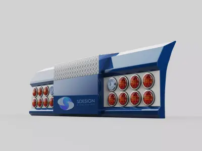 Truck backbumper 3D model