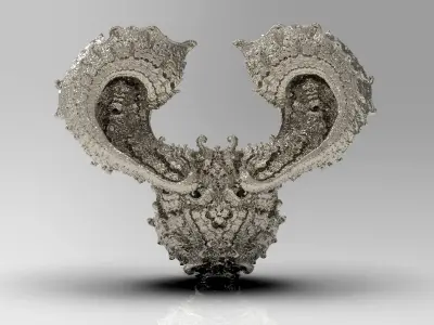 Fractal Kleinian - 2Fold Symmetry 3D print model