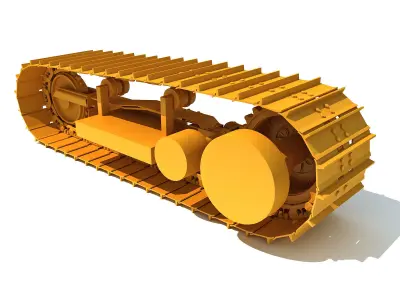 Excavator Track 3D model by 3D-Horse