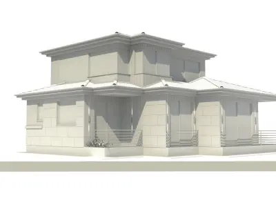 House Low-poly 3D model 2