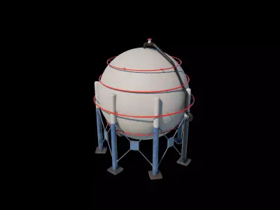 Spherical Tank 3D model