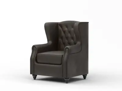 Leather Chair Free low-poly 3D model
