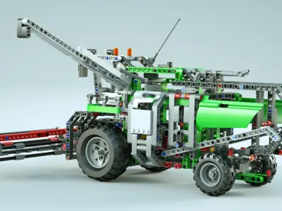 LEGO Combine Harvester 3D model