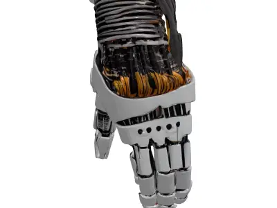 Futuristic Robotic Hand 3D Model 3D model