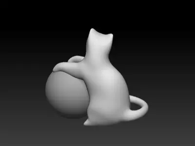 Stylized Cat - n2 3D model