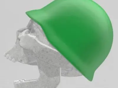 Soldiers Skull Free 3D print model