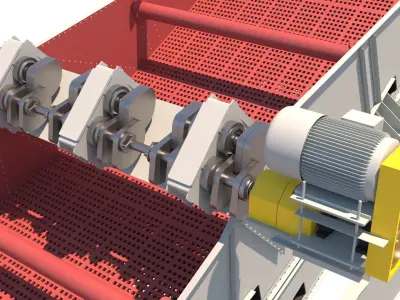 zaranda secundaria 3D model