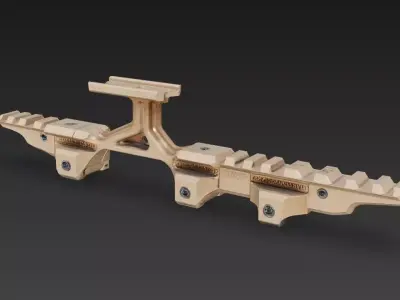 OMM MICRO sight mount riser dbal CGI MODEL 3D model