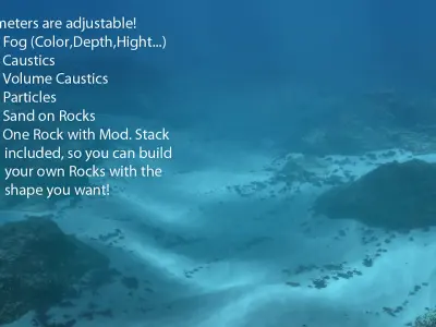 Underwater Reef Scene Animated 3D model