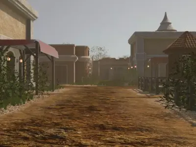 Island Village 3D model