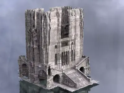 Cthulhu Cult halls  3D model