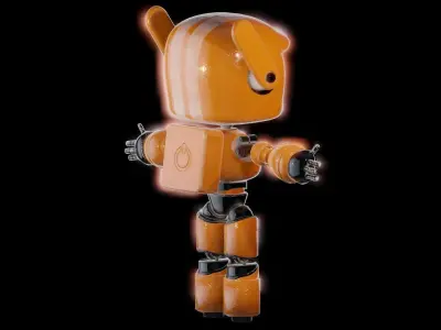 ORANGE ROBOT from LOVE DEATH AND ROBOTS Free 3D model