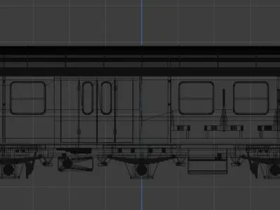 H0 1-87 scale Umbauwagen BD3yg 2nd class with luggage room 3D print model
