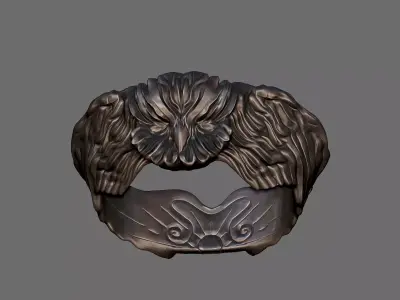 OwlRing 3D print model