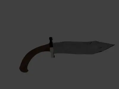 medieval collection axe with handle Free low-poly 3D model