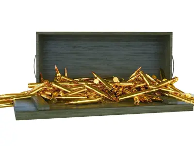Ammunition Wood Box 3D model