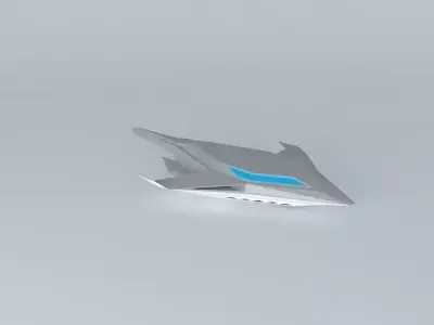 Concept Jet Bomber Free 3D model