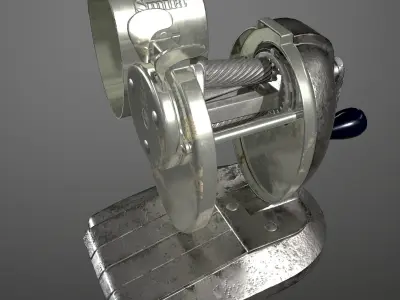 Antique sharpener Low-poly 3D model