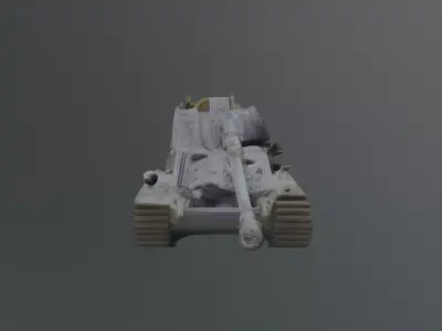 tank destroyer wreck 3D model