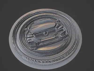 Car Pendant Medallion 3D print model 75