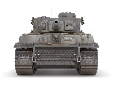 Tiger I Tank 3D Model  WWII German Heavy Tank 3D model