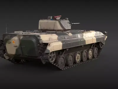 Chinese PLA ZBD-86 IFV Camo Dirt 3D model