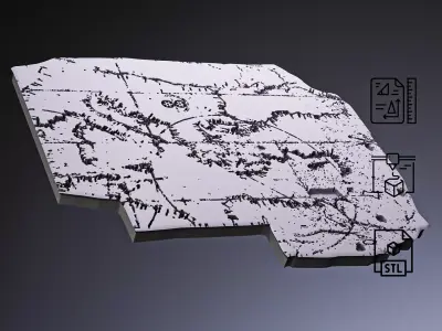 Cortona Chart Map RoZ 3D print model