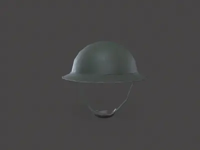 Militery Helmet Low-poly 3D model buy