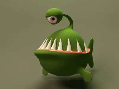 Cartoon Character 3D model