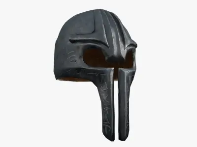Medieval Helmet Low-poly 3D model