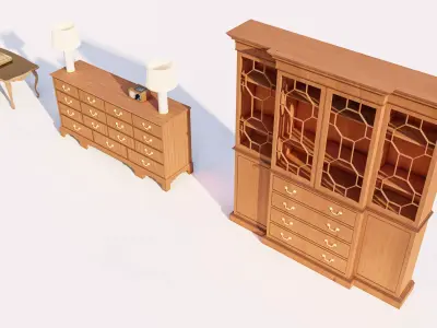 Neoclassical Furniture Set for High End Interiors 3D model