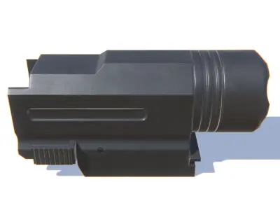 Tactical Flashlight Low-poly 3D model purchase