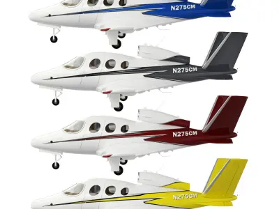 Aircraft Cirrus Vision Jet SF50 3D model