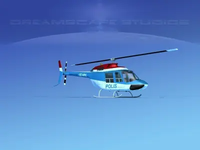 Bell 206 Polis 3D model