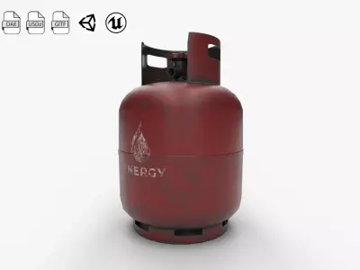 Propane Tank Low-poly 3D model buy