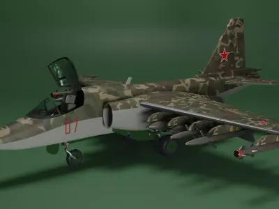 SU 25 Frogfoot 3D model