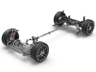 Sedan Chassis 3D model