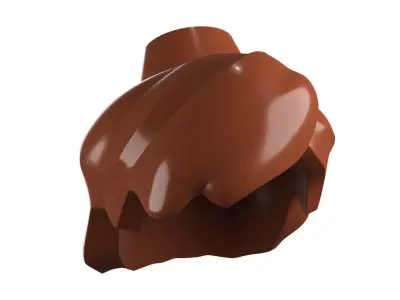 Custom3Dprint Minifigure Accessory - Minifigure Hair S2 - 056 3D print model