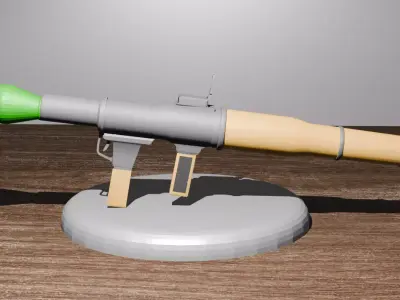rocket launcher 3D model 7