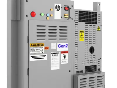 Electrical board Low-poly 3D model