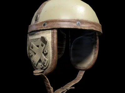 Military Helmet Low-poly 3D model purchase