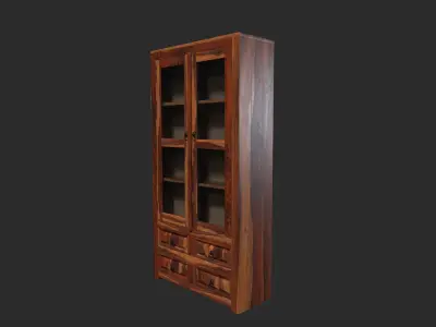 Wood Cabinet 3D model