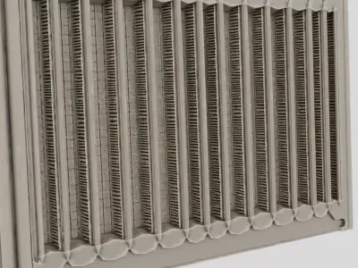 Industrial Factory Cooling Radiator Housing for 3D print 3D model